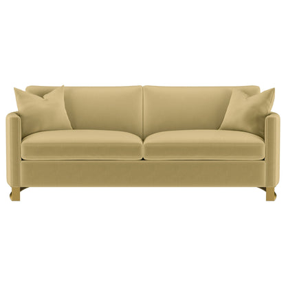 Corliss 2-piece Velvet Upholstered Sofa Set Camel