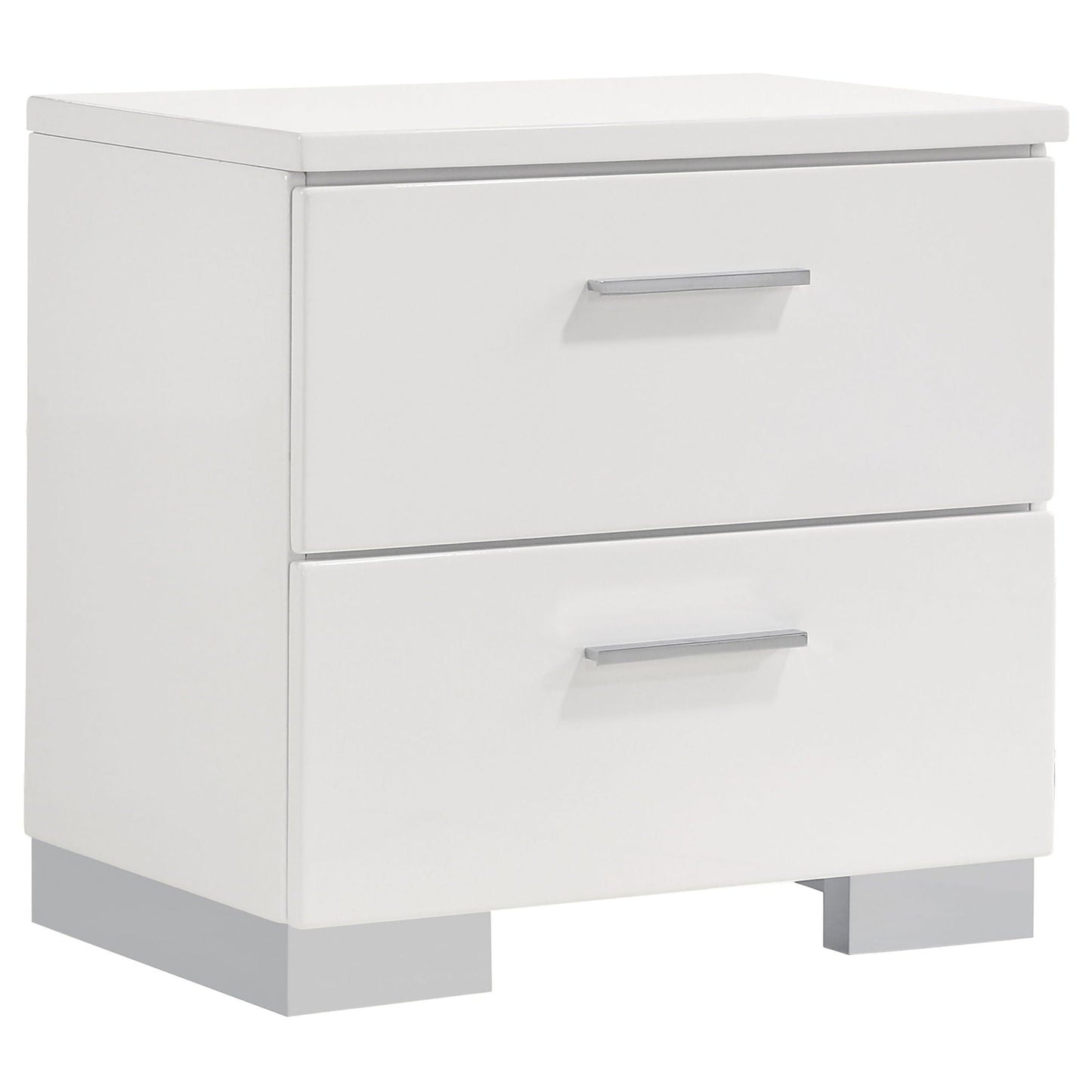 Felicity 4-piece California King Bedroom Set White High Gloss