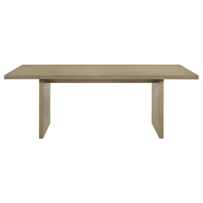 Decker 7-piece 82-inch Rectangular Dining Set Grey and Natural Oak