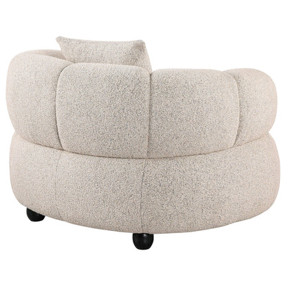 Whitney Contemporary Channel Tufted Boucle Upholstered Accent Chair