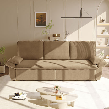 King Size Pull Out Sofa Bed, 3 In 1 Convertible Multifunctional