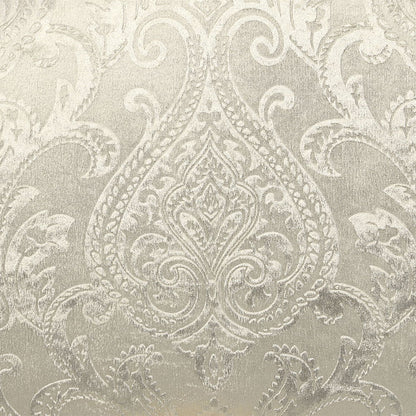 Desiderius - Bench - Beige Fabric, Antique Gold & Hand Paint Brown