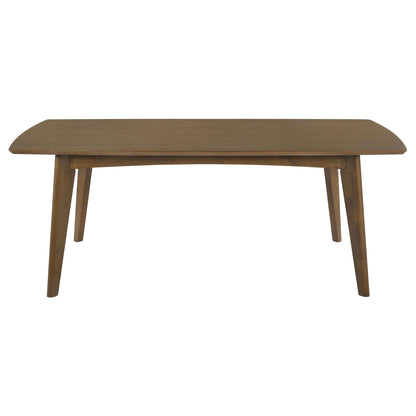 Malone Rectangular 78-inch Wood Dining Table Dark Walnut