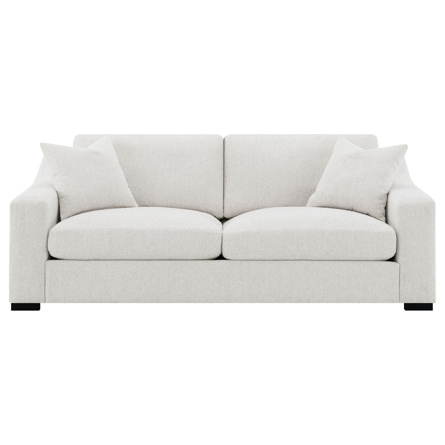Ashlyn Fabric Upholstered Track Arm Sofa Sand