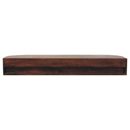 Lunar - Floating Console With 2 Drawer - Chestnut