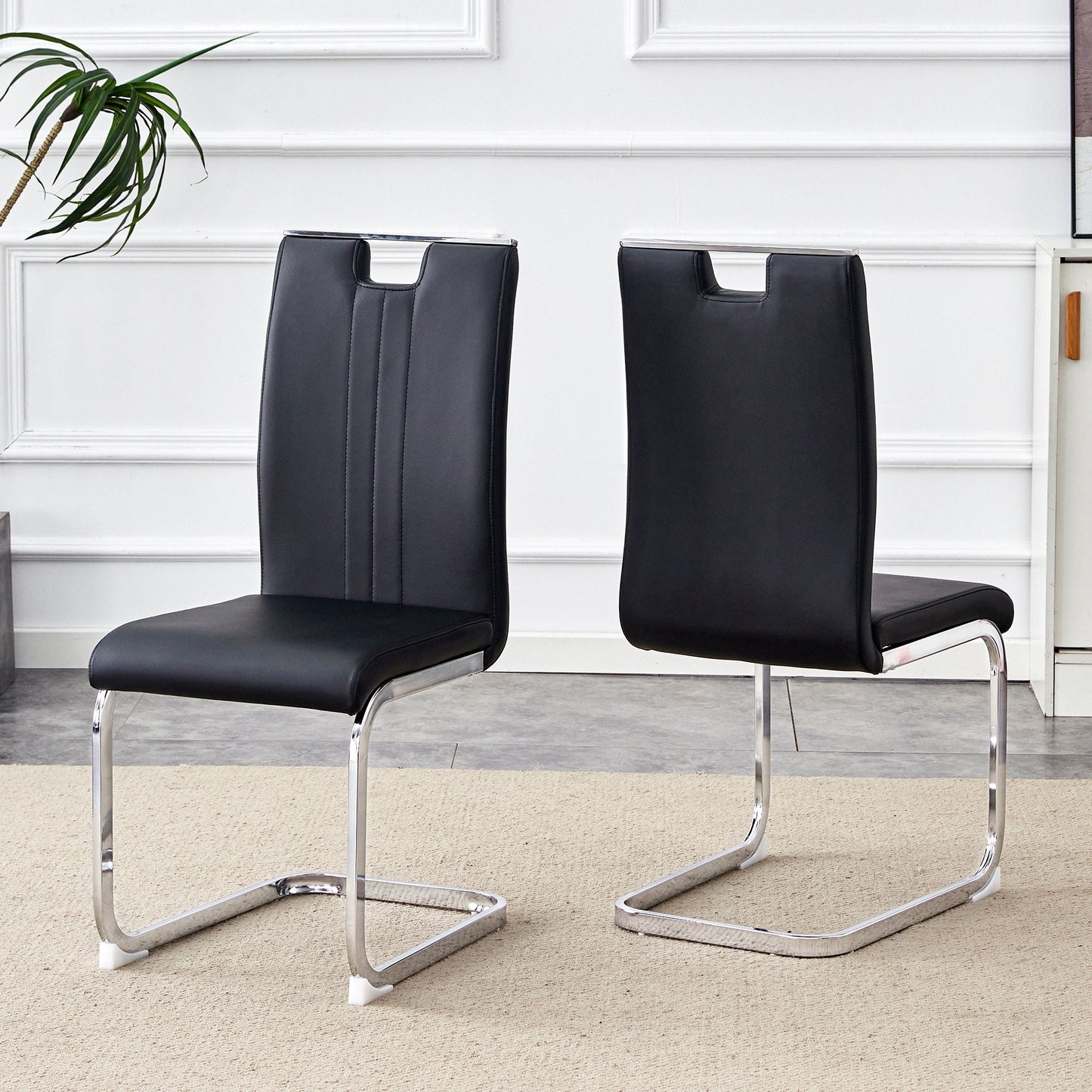 Bow Shaped Chairs, Ergonomic Design, Non Slip Base