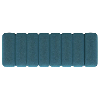 Summer Fabric Upholstered Tufted Accent Bench Peacock Blue