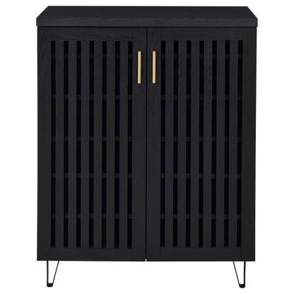 Brixton 2-door Entryway Shoe Storage Cabinets Black
