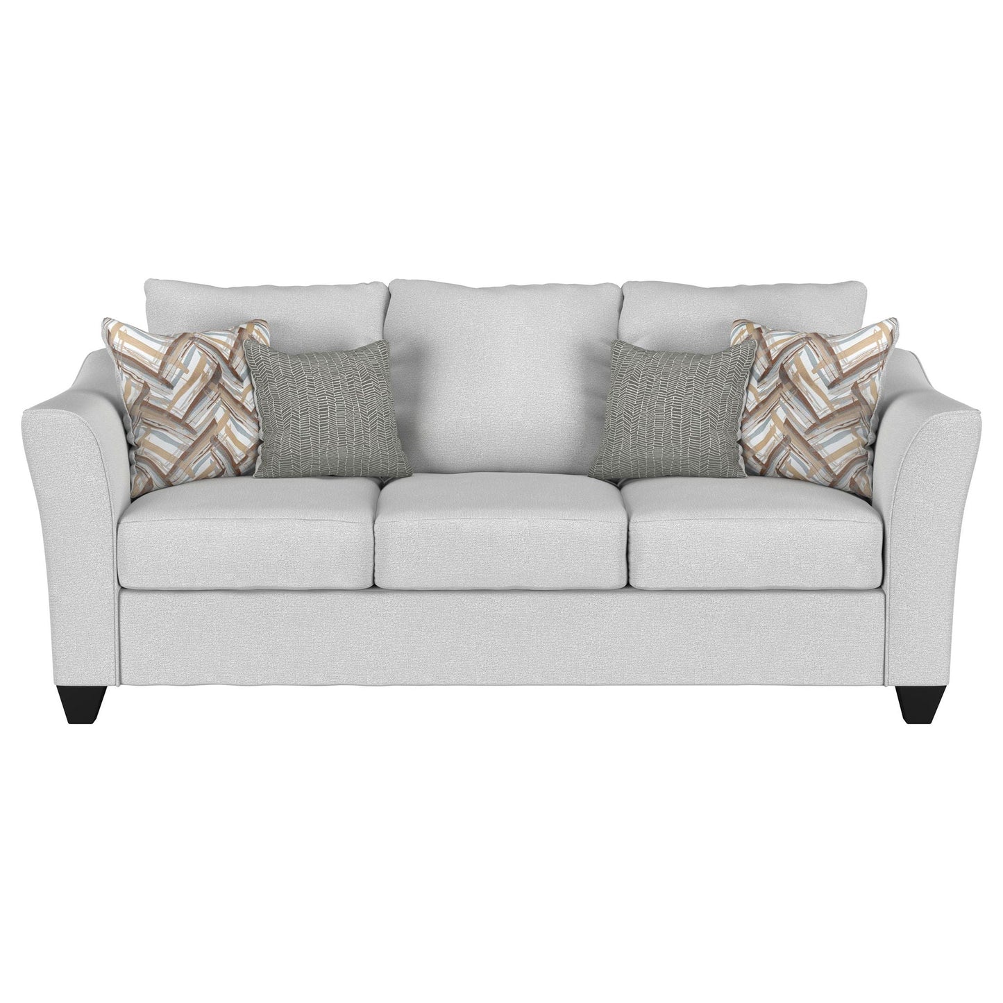 Salizar 2-piece Upholstered Flared Arm Sofa Set Sand