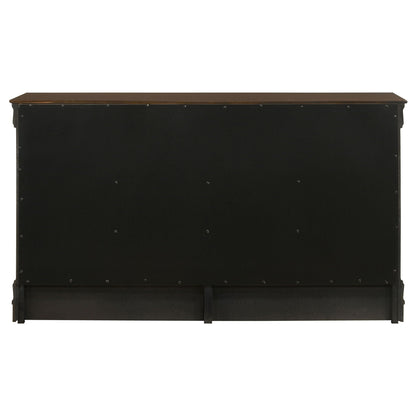 Louis Philippe 6-drawer Dresser Cappuccino