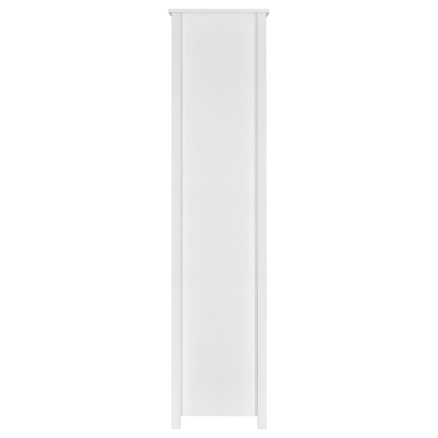 Dylan 68-inch 4-shelf Storage Bookshelf White High Gloss