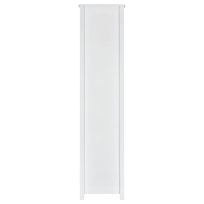 Dylan 68-inch 4-shelf Storage Bookshelf White High Gloss