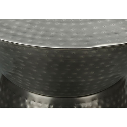 Drum Accent Side Table, Contemporary & Modern Elegant Design