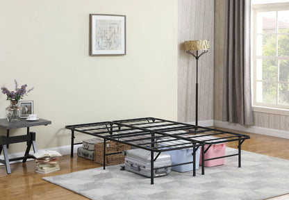 Mabel Metal California King Support Platform Bed Black