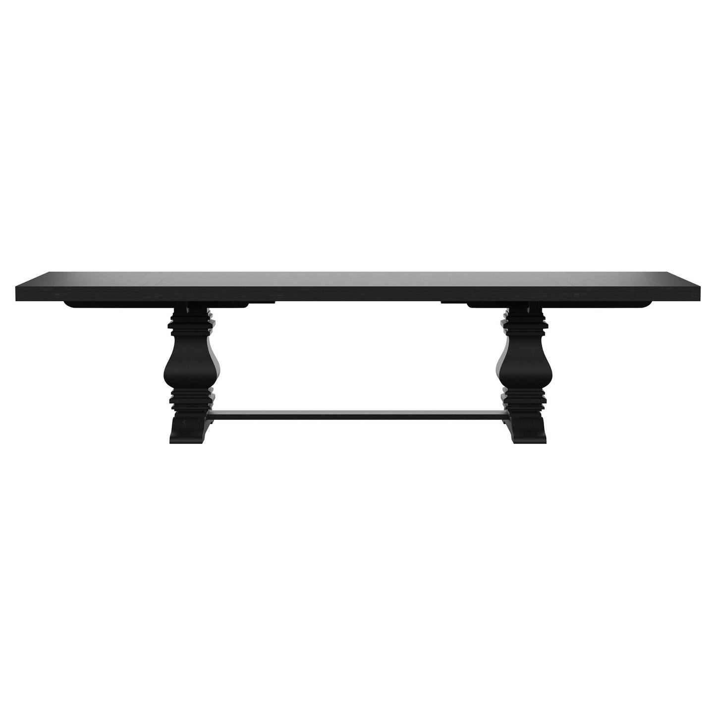 Florence 7-piece 126-inch Extension Dining Table Set Distressed Black
