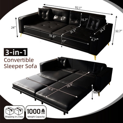 King Size Pull Out Sofa Bed 3 In 1