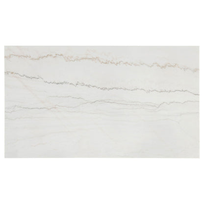 Averill 72-inch Rectangular White Marble Top Dining Table Coffee Bean
