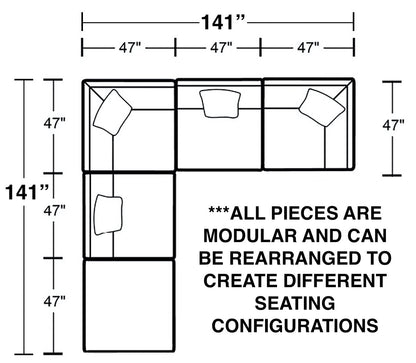 Posh - Modular Sectional And Ottoman