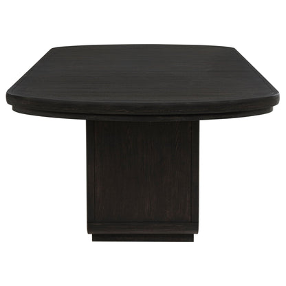 Leandro 9-piece Rectangular Dining Table Set Burnished Black