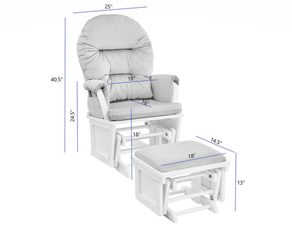 Mason - Comfortable Glider And Ottoman