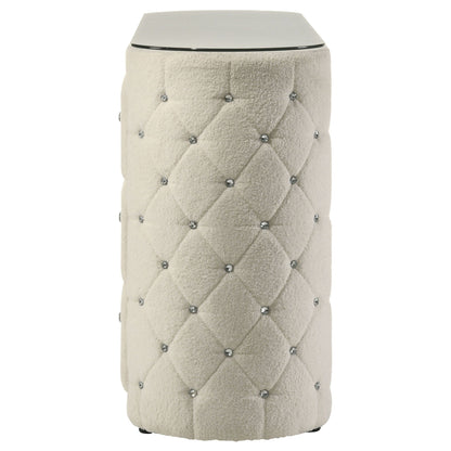 Sonya 6-drawer Upholstered Bedroom Dresser Ivory