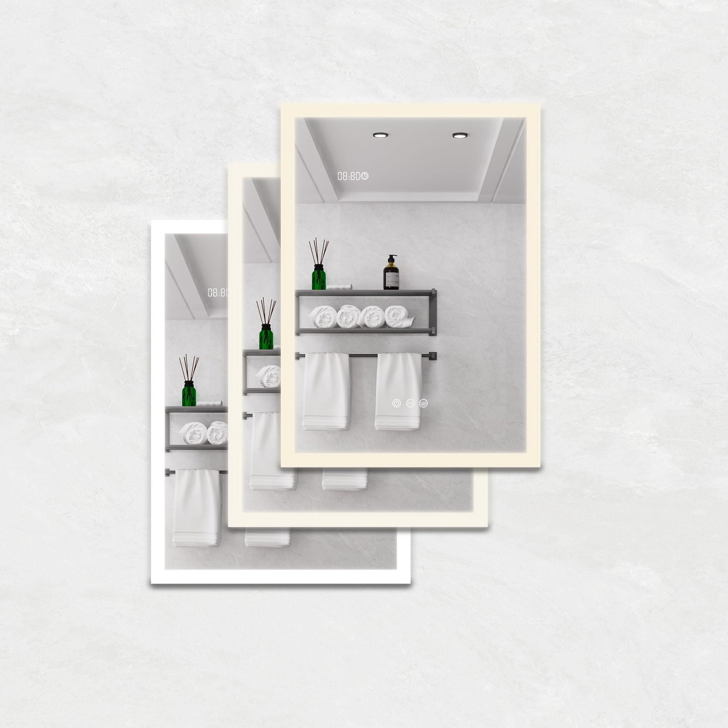 Bathroom Medicine Cabinet With Lights, LED Medicine Cabinet With Mirror, Lighted Medicine Cabinet With Defogger