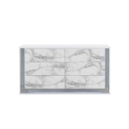 Moon - Dresser With LED Lighting - Marble