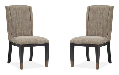 Ryker - Upholstered Host Side Chair (Set of 2) - Homestead Brown