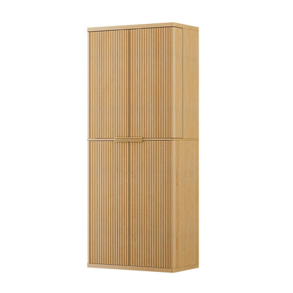 Kitchen Pantry Cabinet With 6 Doors