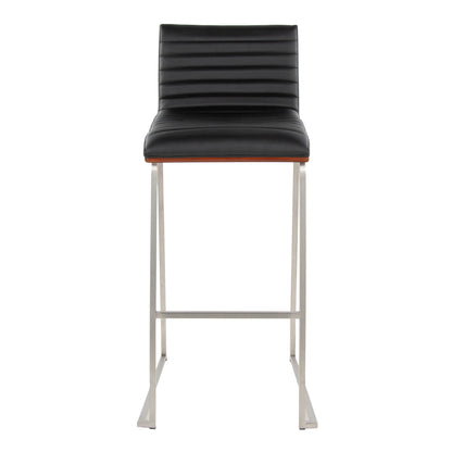 Mason Mara - Contemporary Fixed Height Barstool (Set of 2)
