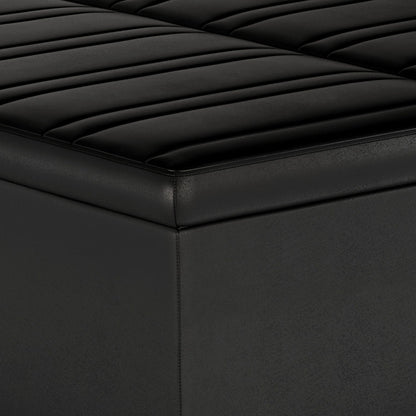 Ellis - Coffee Table Storage Ottoman Contemporary Design