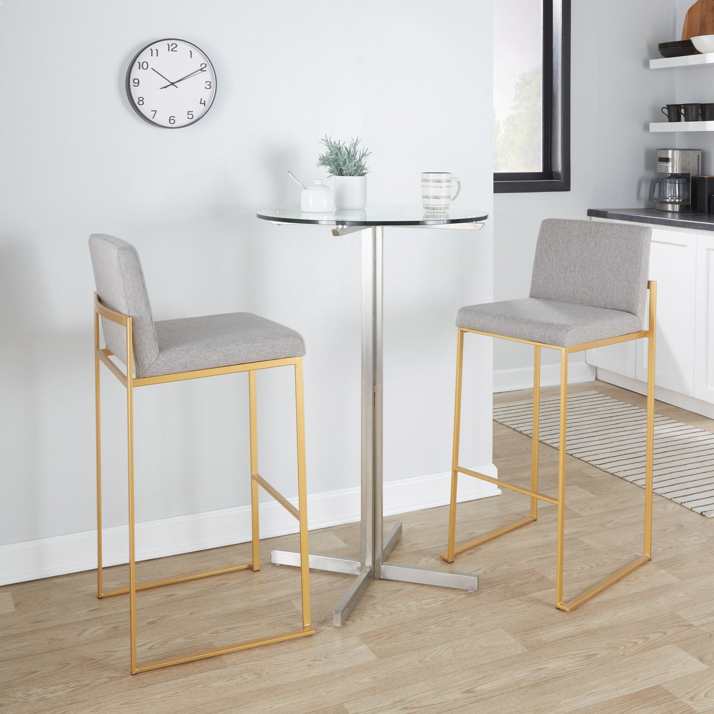 Fuji - Contemporary Design High Back Barstool