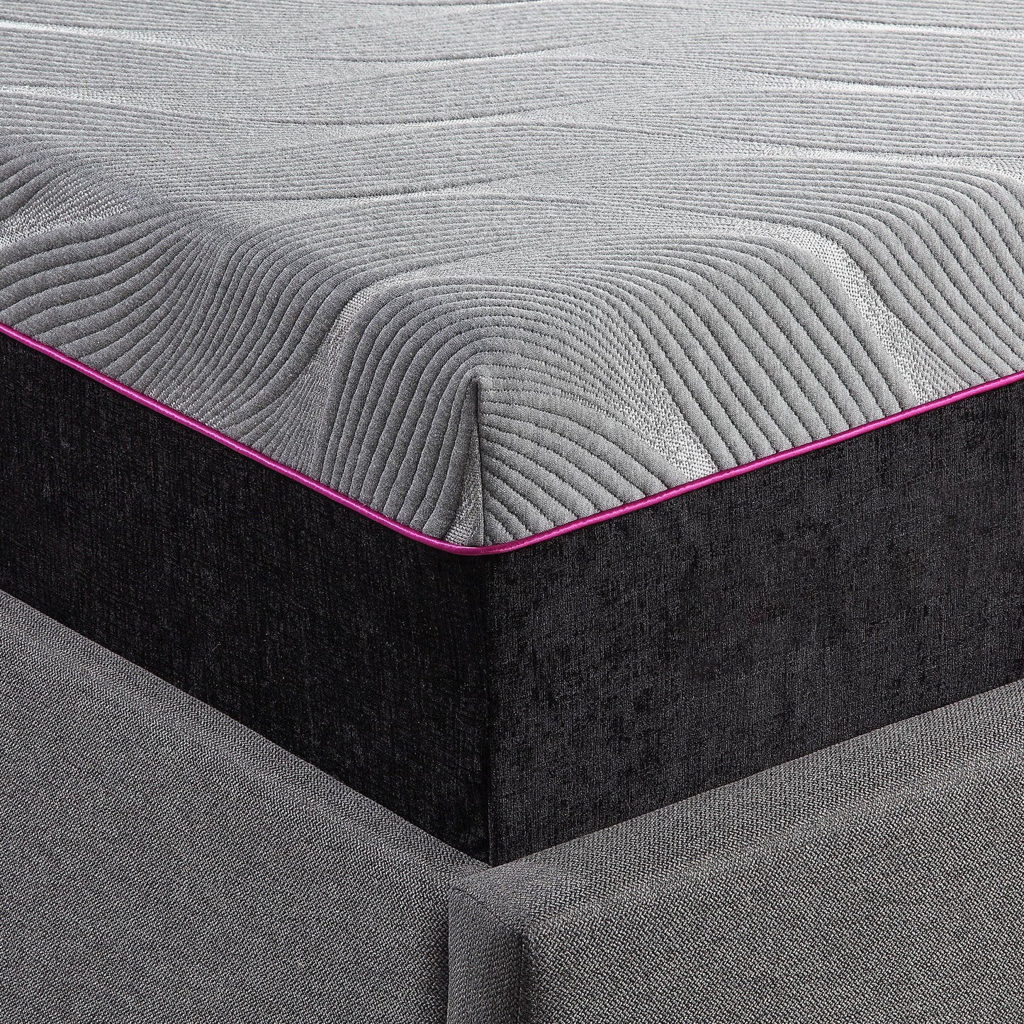 Renew - 11" Flex Head Cooling Gelcare Memory Foam Mattress - Gray - King