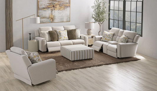 Micah - Power Headrest Power Deep Seat Reclining Sofa - Oatmeal