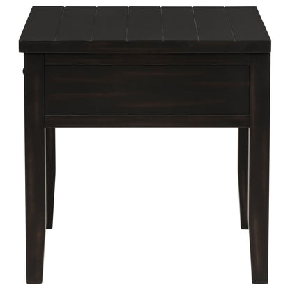 Concord 2-piece Coffee and End Table Set Distressed Java