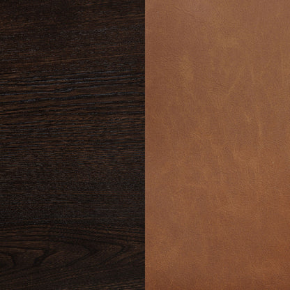 Tegan Faux Leather Upholstered Counter Height Chair Cognac (Set of 2)