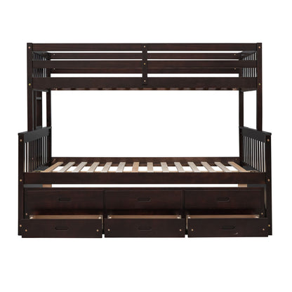 Bunk Bed With Twin Size Trundle And Drawers