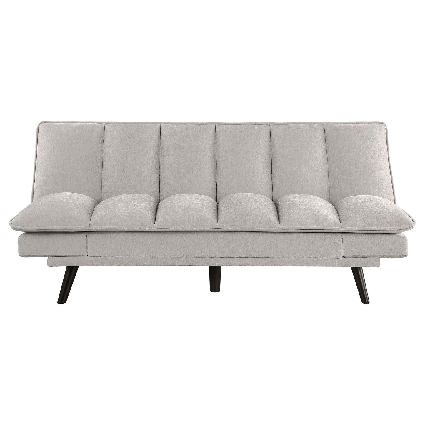 Laredo Upholstered Tufted Convertible Sofa Bed Light Grey