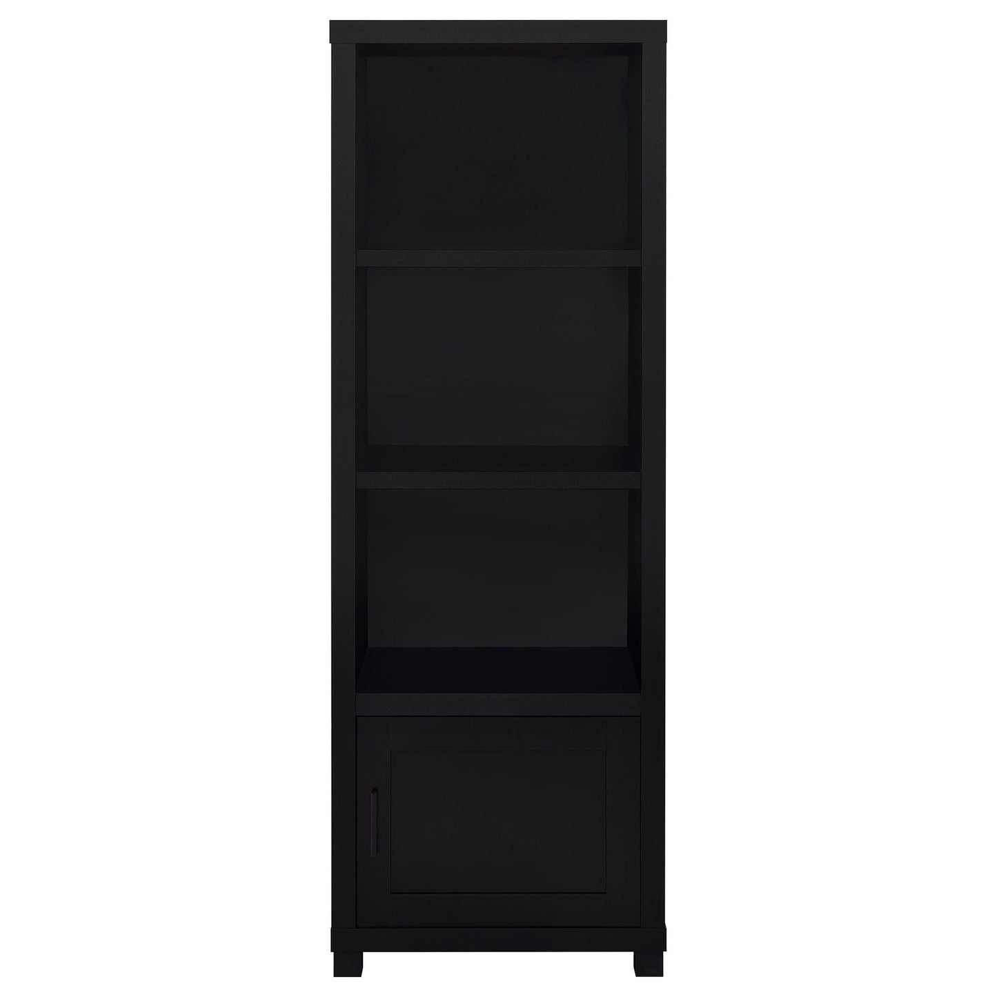 Jupiter 3-shelf Engineered Wood Media Tower Black