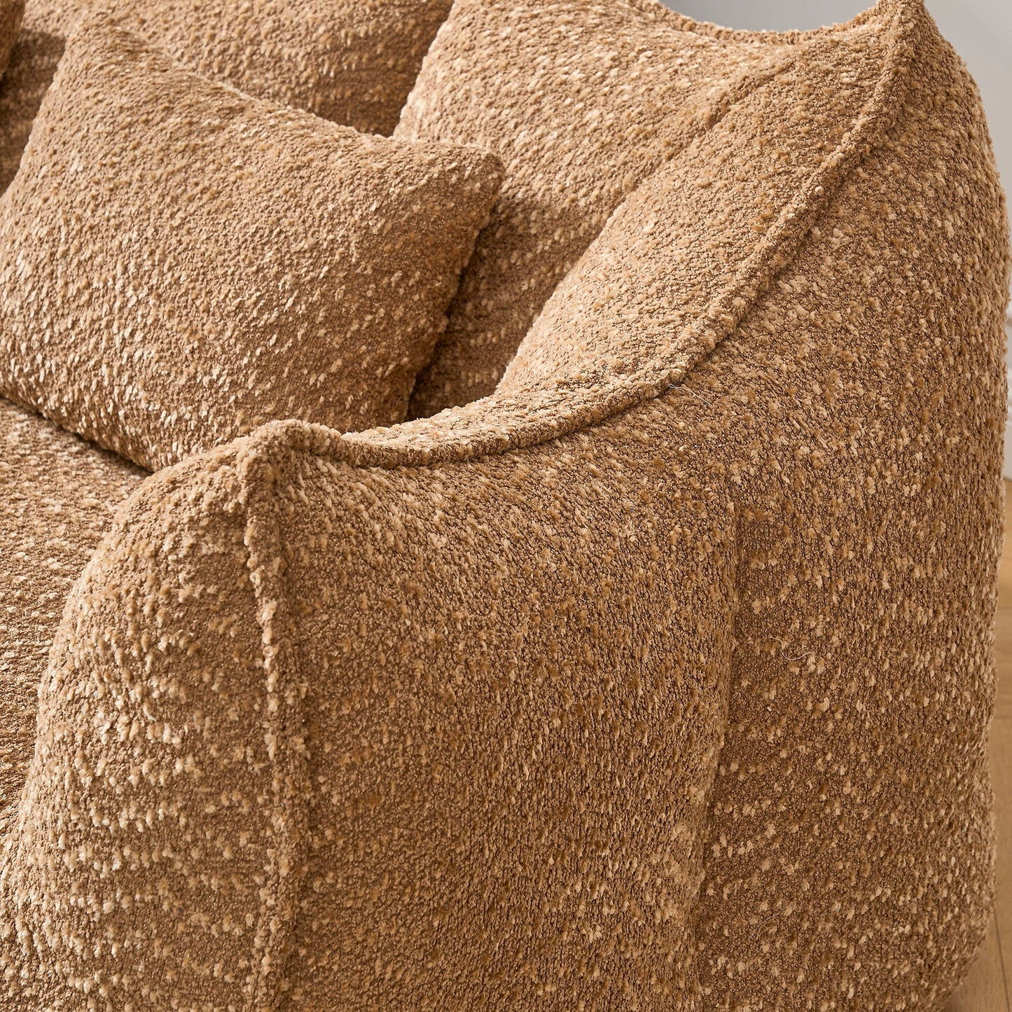 Comfortable Dual Beanbag Chair With High Resilience Foam Core For 2 People