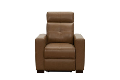 Cara - Power Recliner With Power Headrest And Power Lumbar - Light Brown