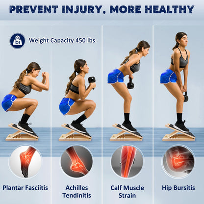 Slant Board Calf Stretcher - Incline Stretch for Therapy