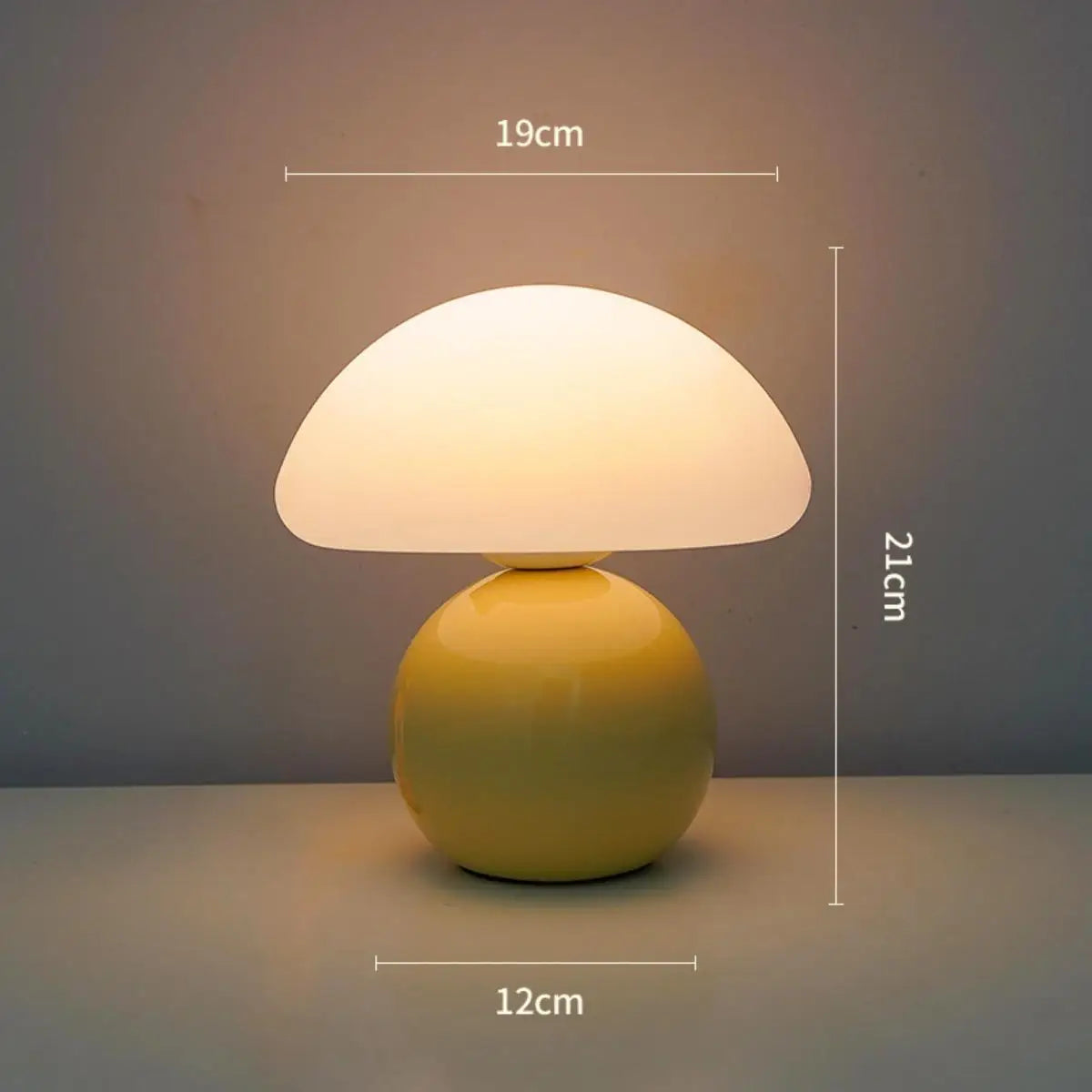 Mushroom Table Lamp - Elegant Night Stand Light for Home & Bar