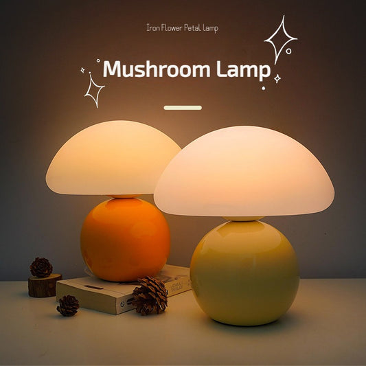 Mushroom Table Lamp - Elegant Night Stand Light for Home & Bar