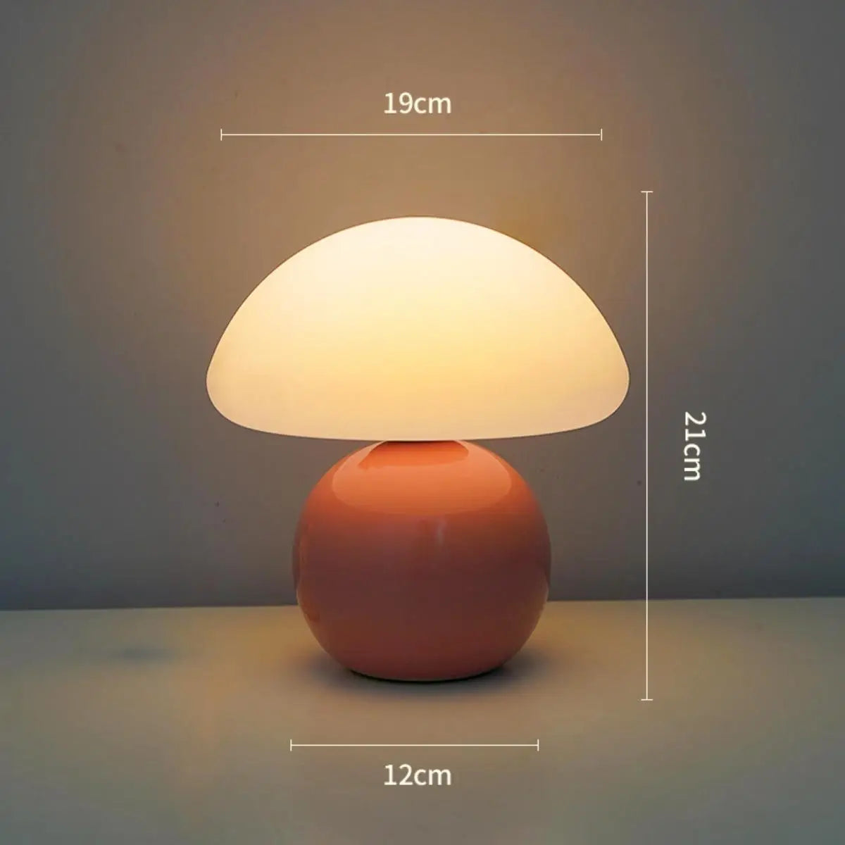 Mushroom Table Lamp - Elegant Night Stand Light for Home & Bar