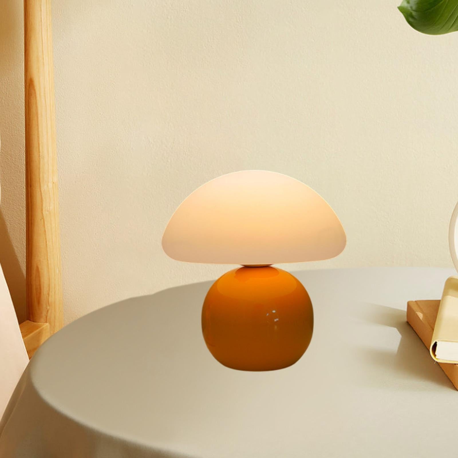Mushroom Table Lamp - Elegant Night Stand Light for Home & Bar