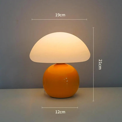 Mushroom Table Lamp - Elegant Night Stand Light for Home & Bar