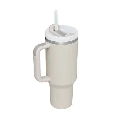 40oz Insulated Tumbler - Stainless Steel Thermal Mug with Straw