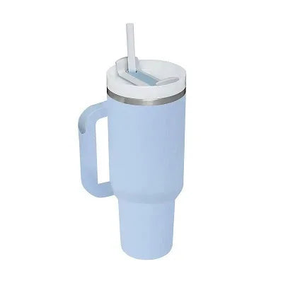 40oz Insulated Tumbler - Stainless Steel Thermal Mug with Straw