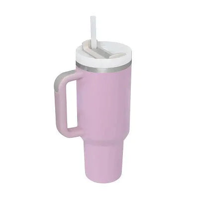 40oz Insulated Tumbler - Stainless Steel Thermal Mug with Straw